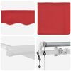 vidaXL Toldo Retr&aacute;ctil Rojo 300 x 250 cm Tela y acero
