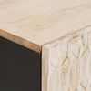 vidaXL Armario de Noche 40 x 33 x 46 cm Madera de mango maciza