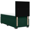vidaXL Cama box spring con colch&oacute;n terciopelo verde oscuro 90x190 cm