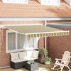 vidaXL Toldo Retráctil 300 x 250 cm Verde y amarillo