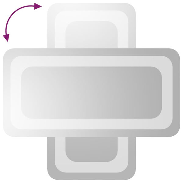 vidaXL Espejo de ba&ntilde;o con LED 20x40 cm