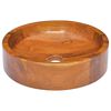 vidaXL Lavabo de madera maciza de teca &Phi;40x10 cm