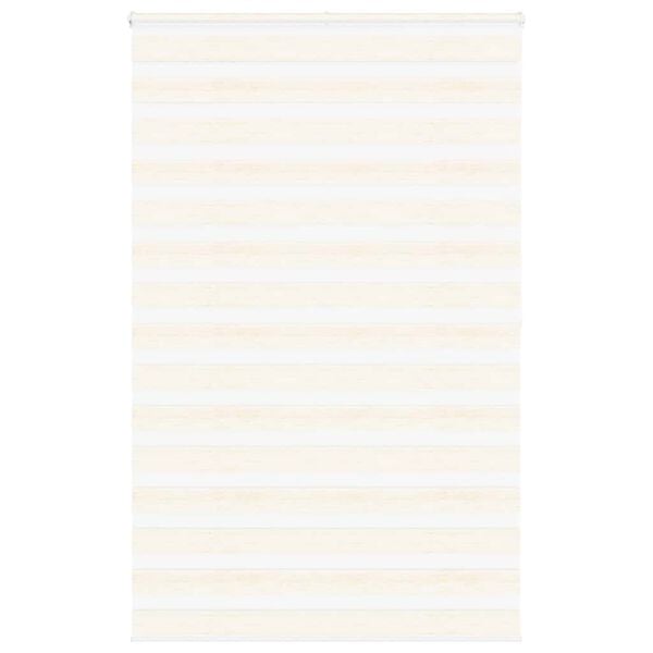 vidaXL Estor cebra beige m&aacute;rmol tejido ancho 145,9 cm poli&eacute;ster