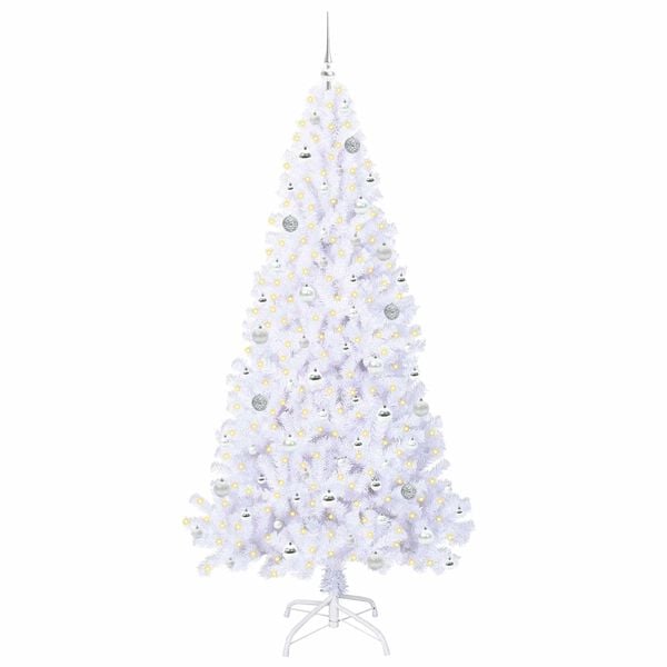 vidaXL &Aacute;rbol de Navidad artificial con 300 LED 210 cm PVC y Acero