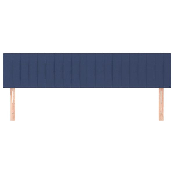 vidaXL Cabeceros tela azul 160x5x78/88 cm