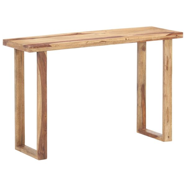 vidaXL Mesa consola de madera maciza de acacia 118x40x76 cm