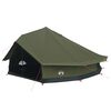 vidaXL Tienda Familiar Verde militar 12 personas Algod&oacute;n Sint&eacute;tico