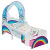 Worlds Apart Cama de ni&ntilde;o con caj&oacute;n unicornios 142x77x138 cm