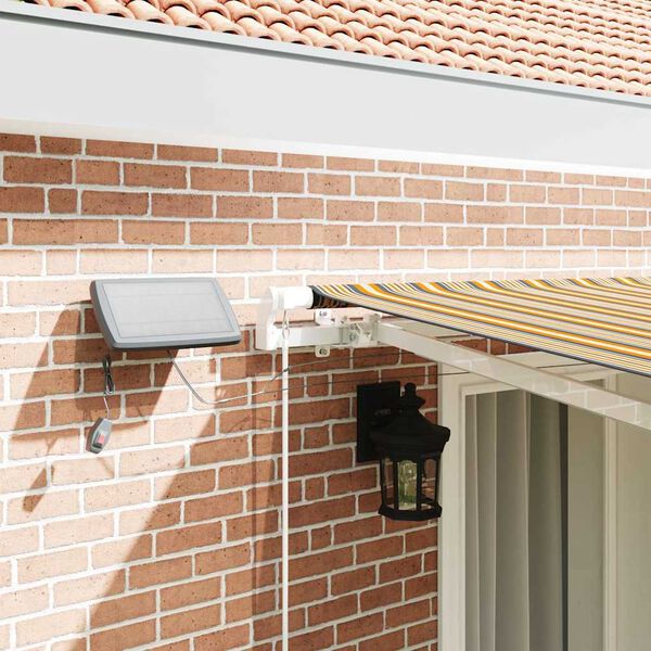 vidaXL Toldo Retr&aacute;ctil Manual Multicolor 400 x 300 cm Tela y acero