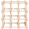vidaXL Botellero para 12 botellas madera maciza de pino 36x23x36 cm