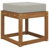 vidaXL Coj&iacute;n de asiento de exterior Gris 40 x 40 x 8 cm 100% Poli&eacute;ster