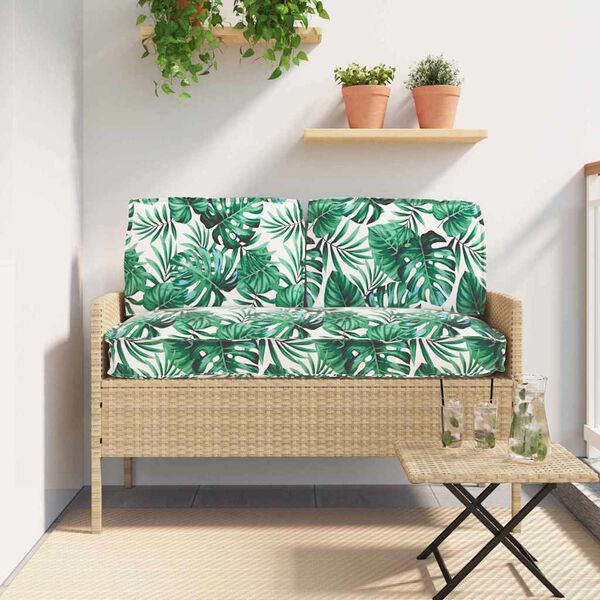 vidaXL Juego de Cojines Hoja 3 pcs Patr&oacute;n de hoja Tela Oxford