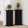 vidaXL Soporte de plantas Roble Negro 33 x 33 x 100 cm