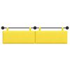 vidaXL Cabecera Colgante Amarillo Claro 210 x 55 x 5 cm Tela de Pana