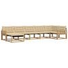 vidaXL Conjunto de sof&aacute;s de exterior 7 uds. y Beige