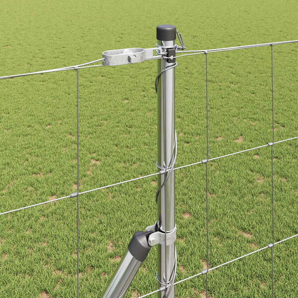 vidaXL Poste de Valla Galvanizado 25 x 1,4 m Acero