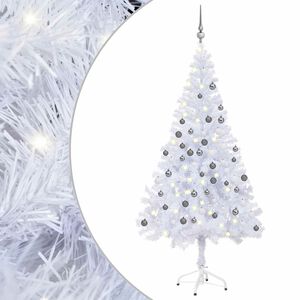 vidaXL &Aacute;rbol de Navidad artificial con luces y bolas 230 ramas 120 cm