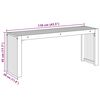 vidaXL Banco Aceite Natural 110 x 30 x 45 cm Madera de teca maciza