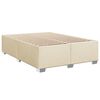 vidaXL Cama box spring con colch&oacute;n tela color crema 140x200 cm