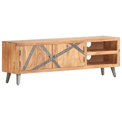 vidaXL Mueble para TV de madera maciza de acacia 120x30x40 cm