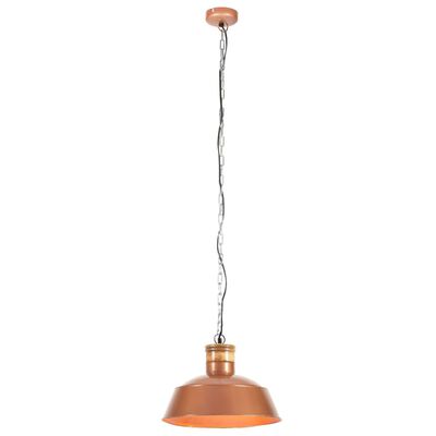vidaXL Lámpara colgante industrial 42 cm cobre E27