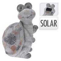 ProGarden Figura de tortuga con luz solar MGO
