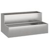 vidaXL Macetero de Jard&iacute;n Plateado 100 x 60 x 45 cm Acero inoxidable