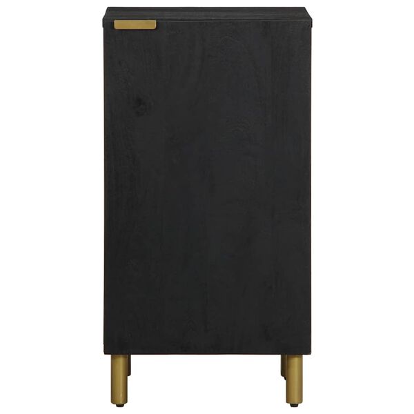 vidaXL Aparador de madera de ingenier&iacute;a negro 40x33x75 cm