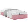 vidaXL Estructura cama otomana sin colchón terciopelo rosa 90x200 cm