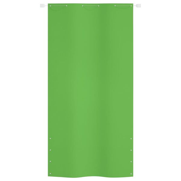 vidaXL Toldo pantalla para balc&oacute;n tela oxford verde claro 120x240 cm
