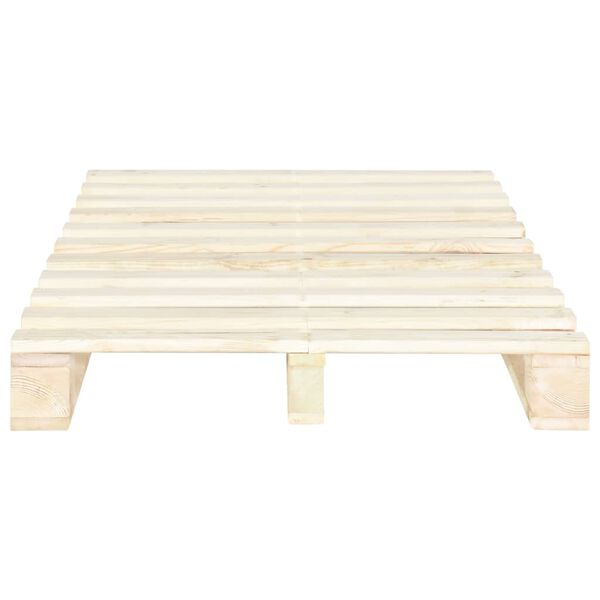 vidaXL Estructura cama palets sin colch&oacute;n madera maciza pino 120x200cm