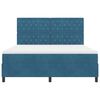 vidaXL Cama tipo Box Spring con colch&oacute;n Azul Oscuro 180 x 200 cm tela
