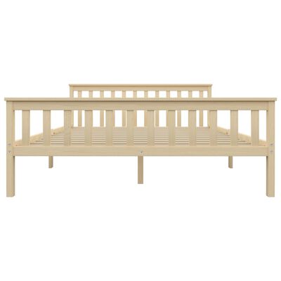vidaXL Estructura de cama de madera maciza de pino clara 160x200 cm