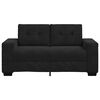 vidaXL Sof&aacute; Loveseat Terciopelo Negro 160x77x82 cm