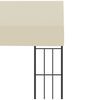 vidaXL Cenador con montaje en la pared tela color crema 3x3 m