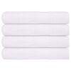 vidaXL Toallas FROGN 4 uds blanco 100x200 cm 360 g/m&sup2;