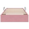 vidaXL Cama con almacenamiento Rosa 90 x 190 cm Terciopelo