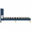 vidaXL Estructura de cama con cabecera Azul 80 x 200 cm tela