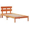 vidaXL Estructura de cama Marrón 80 x 200 cm Madera maciza de Pino