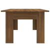 vidaXL Mesa de centro madera contrachapada marr&oacute;n roble 100x60x42 cm