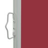 vidaXL Toldo lateral retráctil de jardín rojo 80x300 cm
