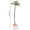 vidaXL Palmera artificial con 136 LED blanco c&aacute;lido 220 cm