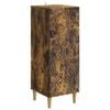 vidaXL Aparador Roble Ahumado 33 x 34,5 x 90 cm Madera de ingenier&iacute;a