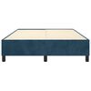 vidaXL Estructura de cama con somier terciopelo azul oscuro 140x200cm