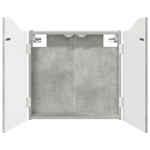 vidaXL Armario para dianas Gris Hormig&oacute;n 56 x 12 x 63 cm