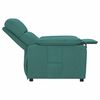 vidaXL Sillón reclinable de tela verde oscuro