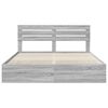 vidaXL Estructura de cama Gris Sonoma 200 x 200 cm Madera Ingenieril