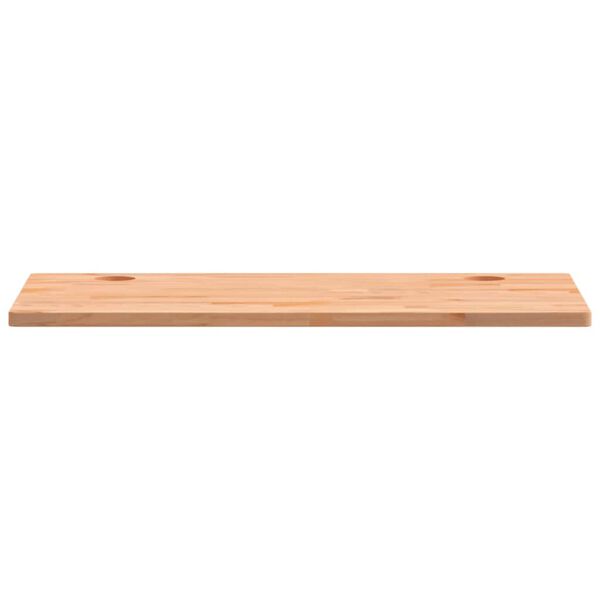 vidaXL Tablero de escritorio madera maciza de haya 110x60x2,5 cm