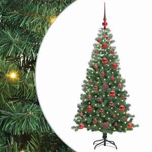 vidaXL &Aacute;rbol de Navidad con 150 LED con soporte Verde 120 cm PVC
