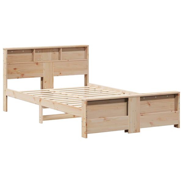 vidaXL Estructura de cama Marr&oacute;n 135 x 190 cm Madera de ingenier&iacute;a